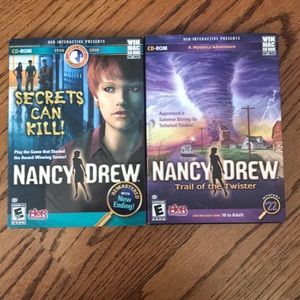 Two Nancy Drew CD-Roms computer games